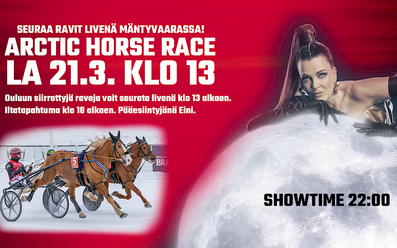 Arctic Horse Race kisakatsomo lauantaina Mäntyvaarassa